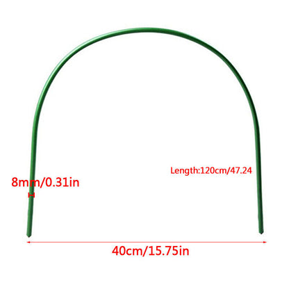 6Pcs Greenhouse Plant Hoop Grow Garden Tunnel Hoops Support Hoops Garden Stakes_1