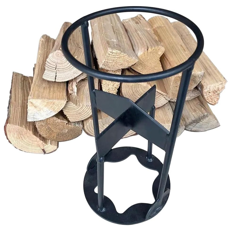 Durable Manual Firewood Splitter Heavy Duty Manganese Steel Log Holder_3