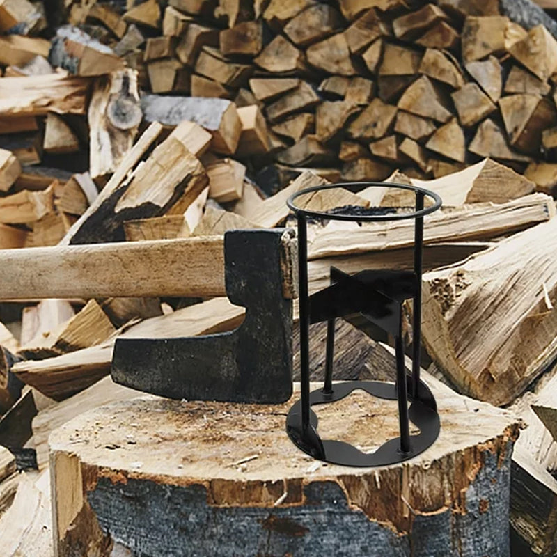 Durable Manual Firewood Splitter Heavy Duty Manganese Steel Log Holder_5