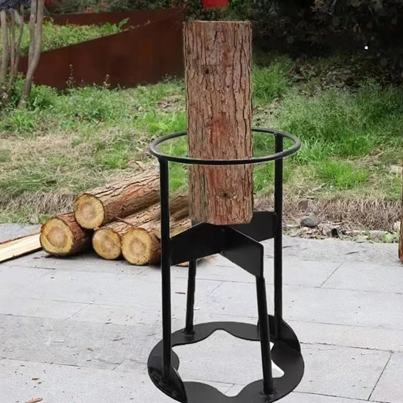 Durable Manual Firewood Splitter Heavy Duty Manganese Steel Log Holder_6