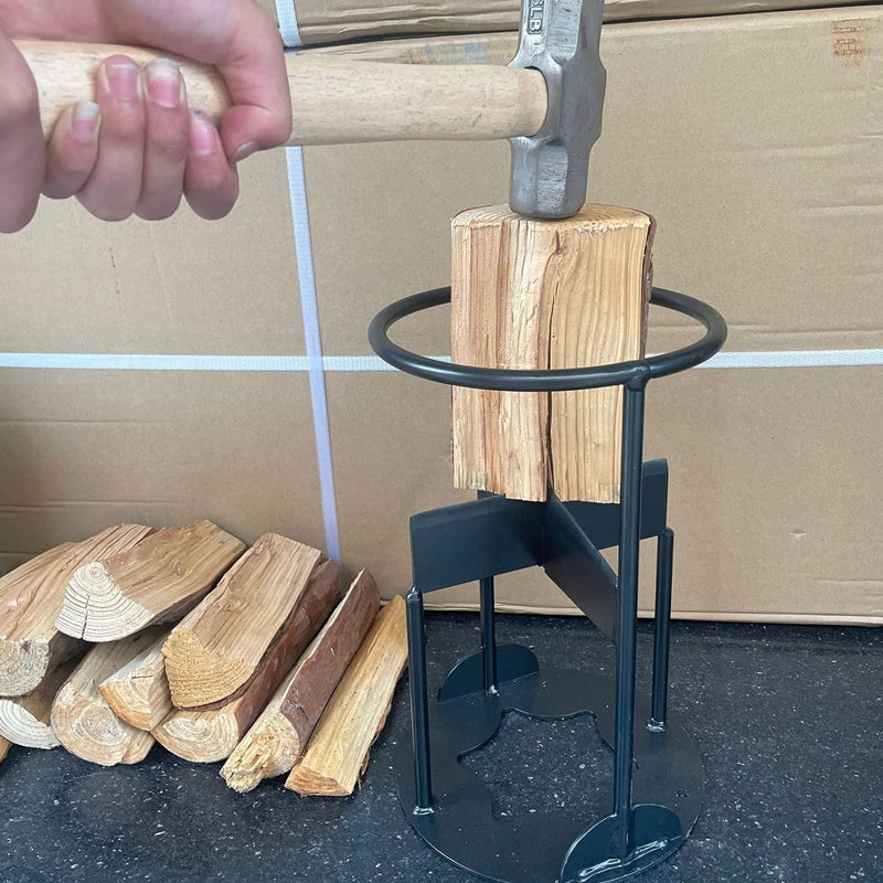 Durable Manual Firewood Splitter Heavy Duty Manganese Steel Log Holder_7