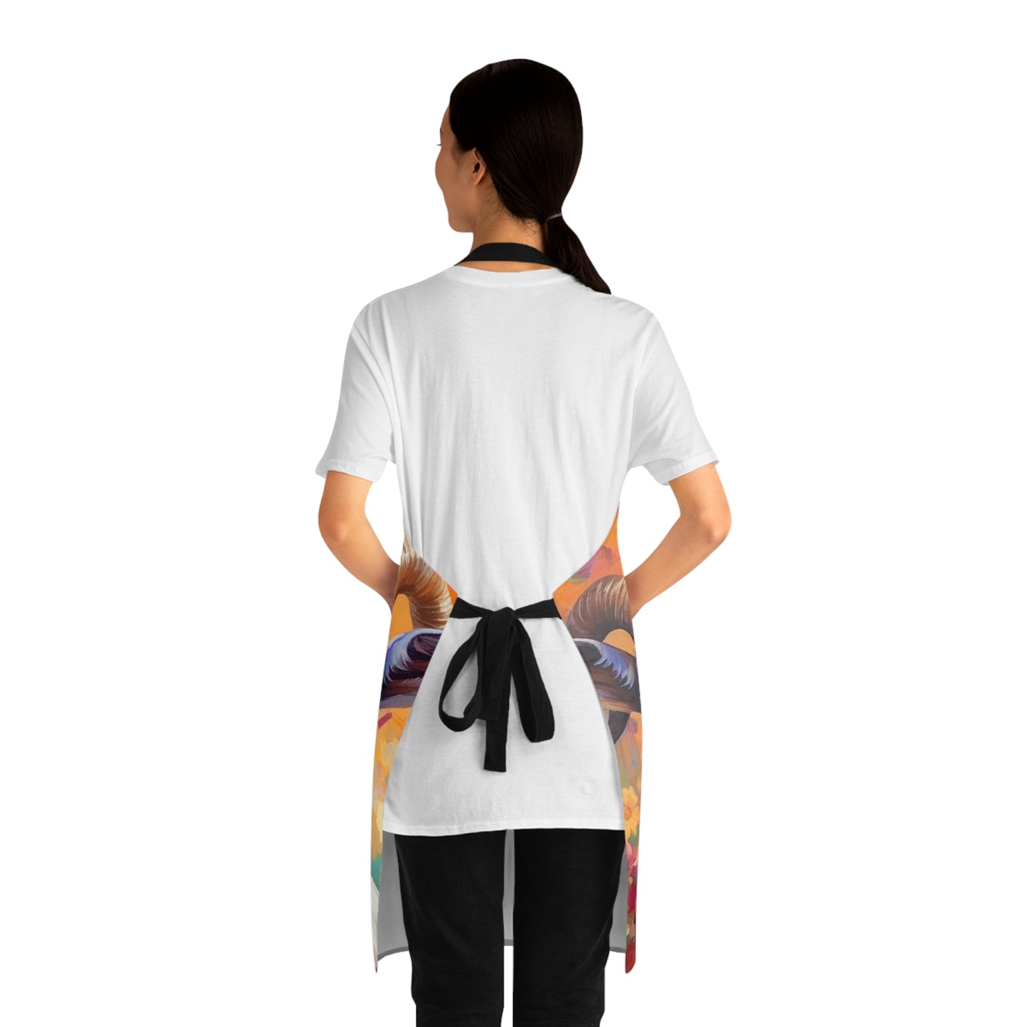 Watercolour Goats Apron