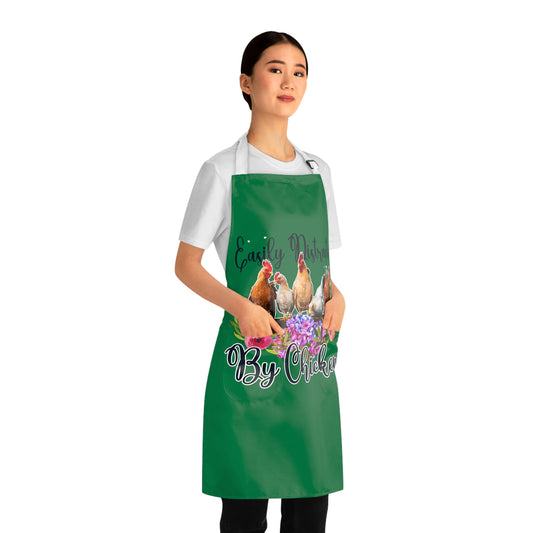easily distracted by chickens kitchen apron