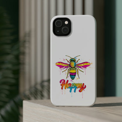 Bee Happy Phone Case with Magsafe