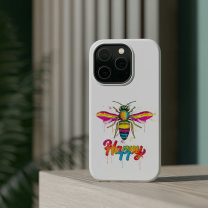 Bee Happy Phone Case with Magsafe